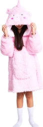 Cozy Noxxiez dětská hřejivá mikinová deka s kapucí Jednorožec