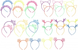 Čelenka do vlasů s ozdobou, mix barev