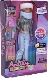 Panenka modelka s doplňky 29 cm