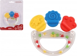 Plastové a silikonové chrastítko a kousátko pro nejmenší