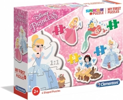 Moje první puzzle disney princezny 4v1 (3, 6, 9, 12 dílků) – Clementoni