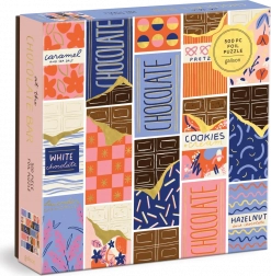 Galison čtvercové puzzle v čokoládovém baru 500 dílků