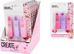 Create It! dětská sada rtěnek Love – 3 barvy