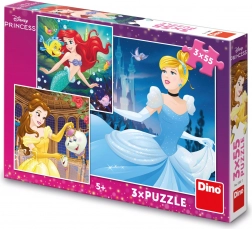 Puzzle DISNEY PRINCESS 3×55 dílků