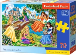 Puzzle 70 dílků – princezny na zahradě