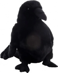 Eco-friendly plyšový havran maňásek