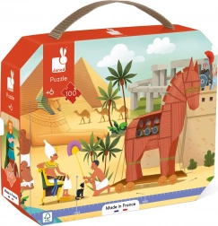 Panoramatické puzzle v kufříku antika a mytologie 100 dílků