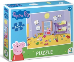 Puzzle Peppa Pig – hrátky v pokojíčku, 60 dílků