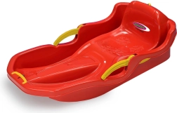Snow Play bob Comfort 80 cm červený s ručními brzdami