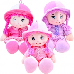 Textilní panenka Zuzia s kloboučkem 28 cm