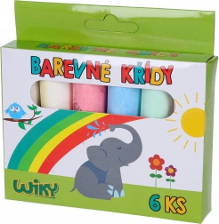 Barevné chodníkové křídy 6 ks