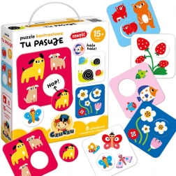 Kontrastní puzzle CzuCzu Tu Pasuje