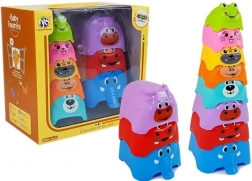 Piráma s plastovými hrnky pro miminko Zvířátka