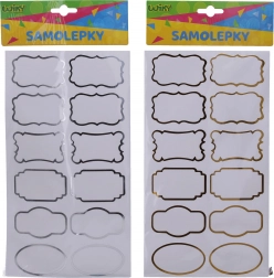 Nálepky na kořenky a jmenovky s rámečkem 14 × 25,5 cm