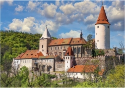 Dino puzzle hrad křivoklát 100 xl dílků