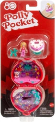 polly pocket výroční kompaktní set k 80. výročí mattel s prstýnkem