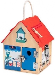 Lilliputiens dřevěný manipulační domeček se zámky s liškou 3+