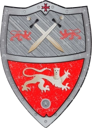 Souza! rytířský štít Tristan z EVA pěny