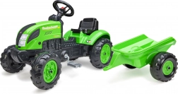 Traktor na šlapací pedály Country Farmer s přívěsem zelený pro děti 2-5 let