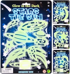 fluorescenční dekorace vesmír