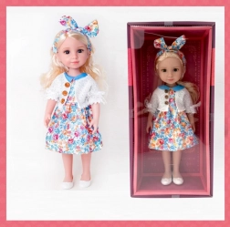 Panenka s blonďatými vlásky 38 cm