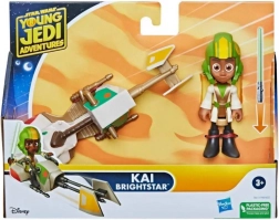 Star Wars Young Jedi Adventures – speeder a figurka Kai Brightstar