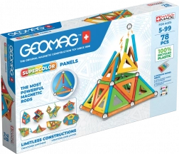 Geomag Supercolor Panels recyklované magnetické stavebnice 78 dílků