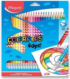 Maped pastelky Color'Peps Oops s pryží, 24 ks