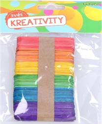 Barevná dřívka 6,5x1 cm