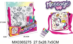 Kabelka na vybarvování Message