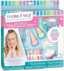Barevný set na nehty se samolepkami Candy