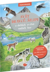 Svět dravců, šelem a dalších zvířat našich hor - Knížka s plakátem a samolepkami
