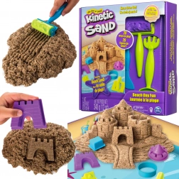 Kinetic Sand plážový den – sada s hradem a doplňky