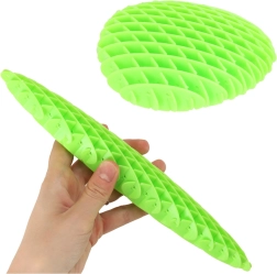 Žlutá antistresová senzorická hračka Fidget Worm k roztažení