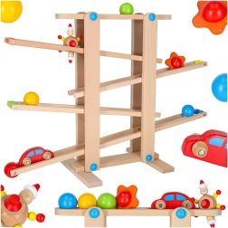 Dřevěná kuličková dráha Montessori XXL