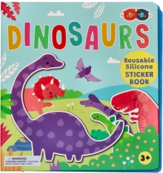 Silikonové samolepky s knížkou dinosauři