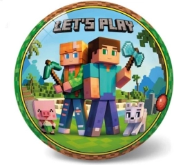 Star míč 23 cm Minecraft lets play