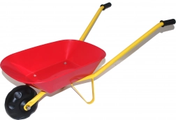 Dětské kolečko s plastovou korbičkou – červené