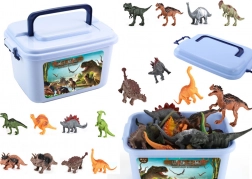 Sada figurek dinosaurů s parkem a doplňky, 46 dílů