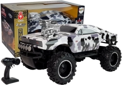 RC terénní auto 2.4 GHz 4x4 v bílo‑černém maskáči 1:10