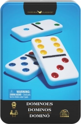 Domino v plechové krabičce
