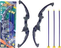 Luk pro děti s přísavkovými šípy, fialový, 3 kusy