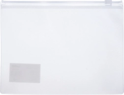 Průhledná složka se zipem 33 x 24 cm