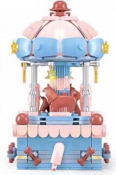 Sluban kolotoč se zvířátkem – pejsek stavebnice