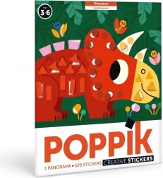 Poppik Samolepkové Panorama Dinosauři