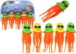 Sada koupacích hraček – potápěcí medúzy, 6 ks