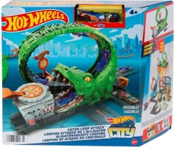 Hot Wheels tematický set krokodýlí smyčka