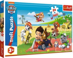 Puzzle Trefl PAW PATROL Maxi 24 dílků – Zábava na dece