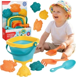 Woopie Baby skládací kyblík s nářadím a formičkami do písku