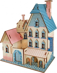 Woodcraft dřevěné 3D puzzle vila